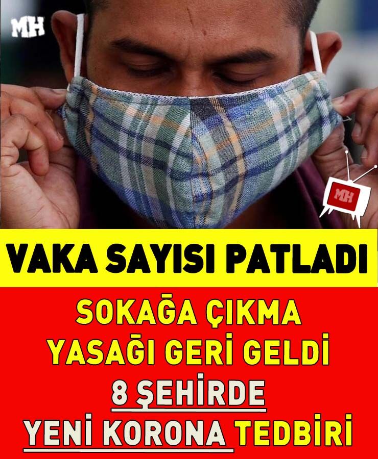 8 ilimizde yeni korona tedbiri ! 8 şehirde 65 yaş ve üzerine sokağa çıkma kısıtlaması getirildi.