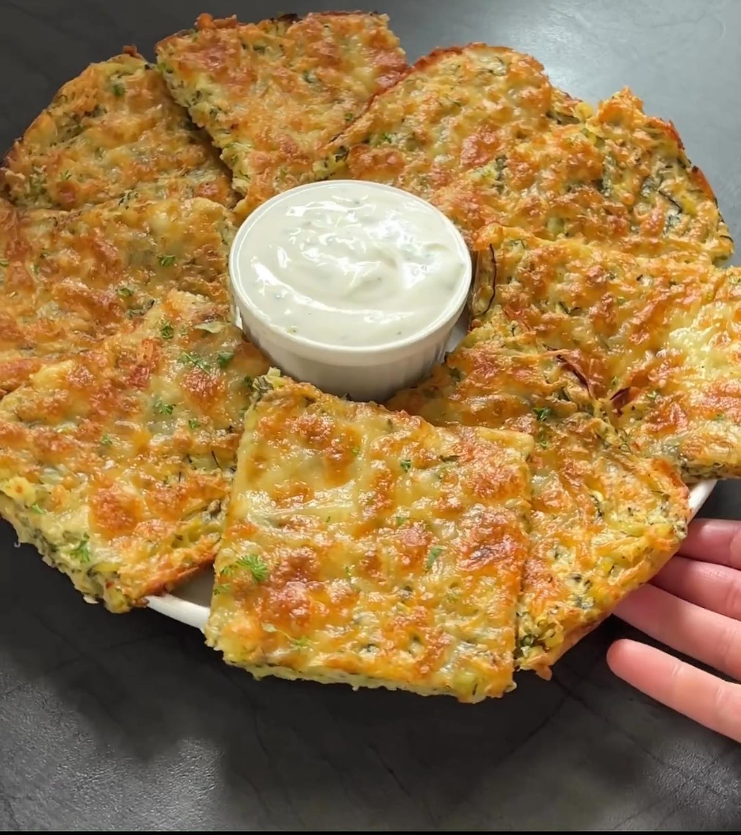 Fırında Patatesli Kabaklı Mücver