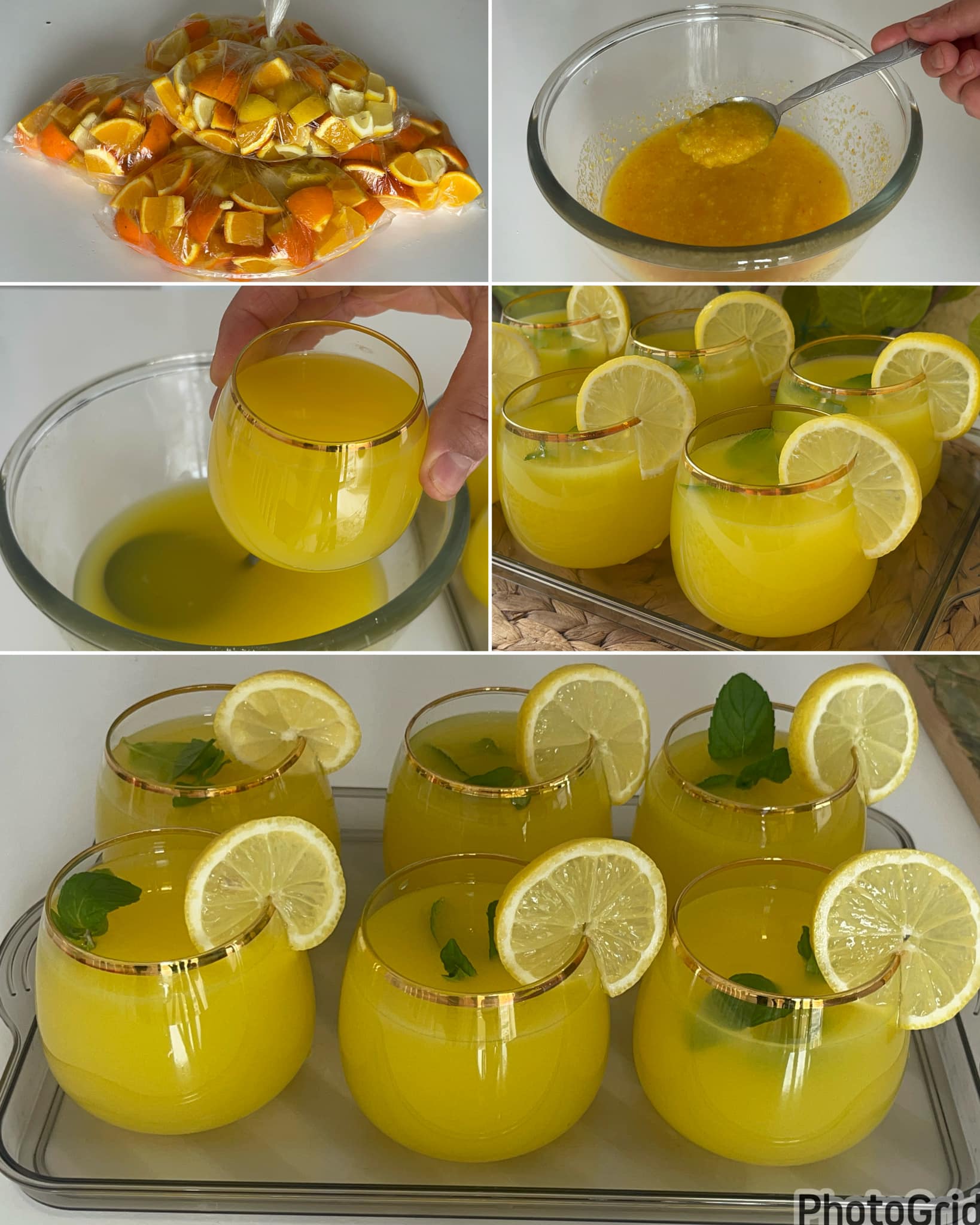 1 Limon 2 Portakal ile LİMONATA